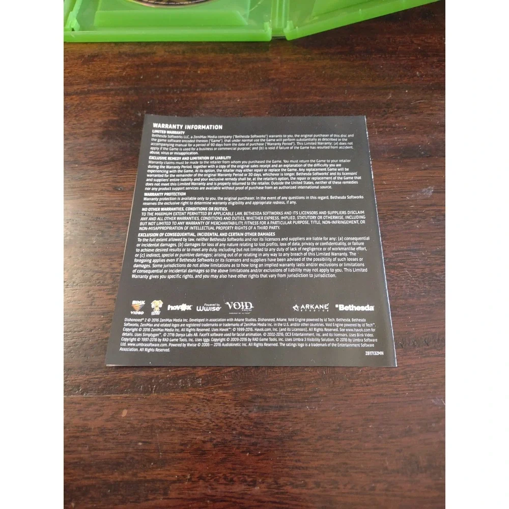 Dishonored - 2 Xbox One - (2016 Action-Adventure Stealth)- CIB